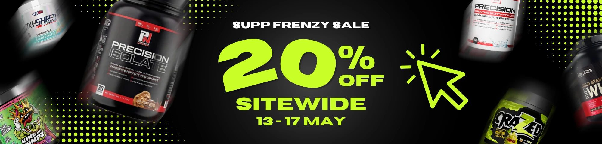 Supp Frenzy 20% off site wide!