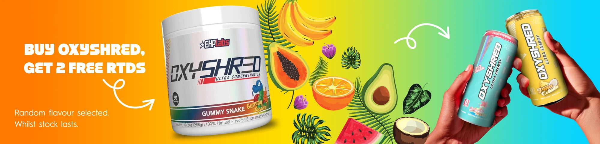 Buy Oxyshred get 2 free cans