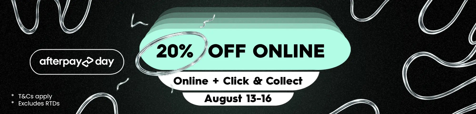 20% off Afterpay Day Sale is one right now