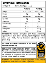 Flavoured Creatine Monohydrate by Faction Labs