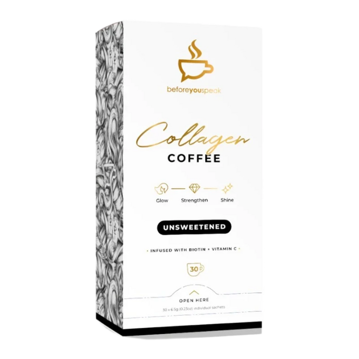 Glow Collagen Coffee (Unsweetened) by Before You Speak