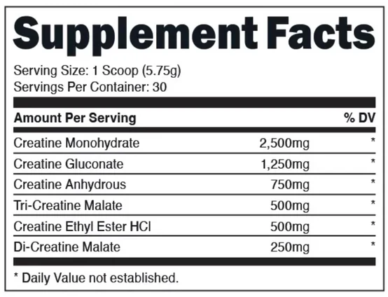 Six Point Creatine by Bucked Up