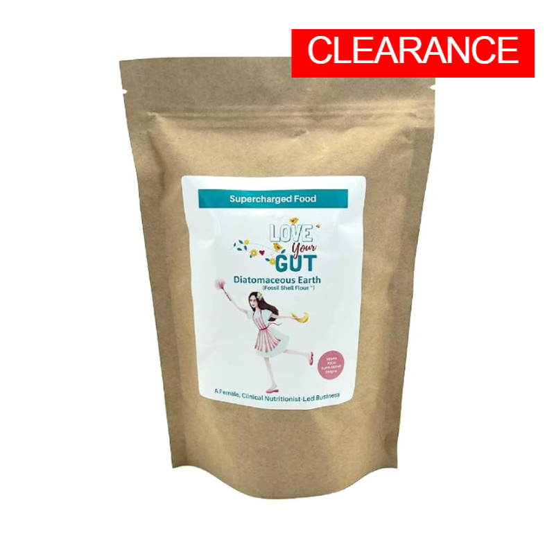 Love Your Gut Diatomaceous Earth (Fossil Shell) Powder by Supercharged Food,