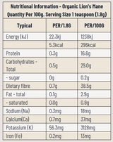 Lions Mane Organic by Evolution Botanicals