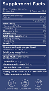 Calming Night Blend Functional Mushroom Gummies by Floww