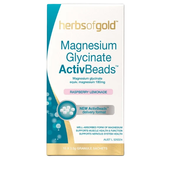 Magnesium Glycinate ActivBeads by Herbs of Gold
