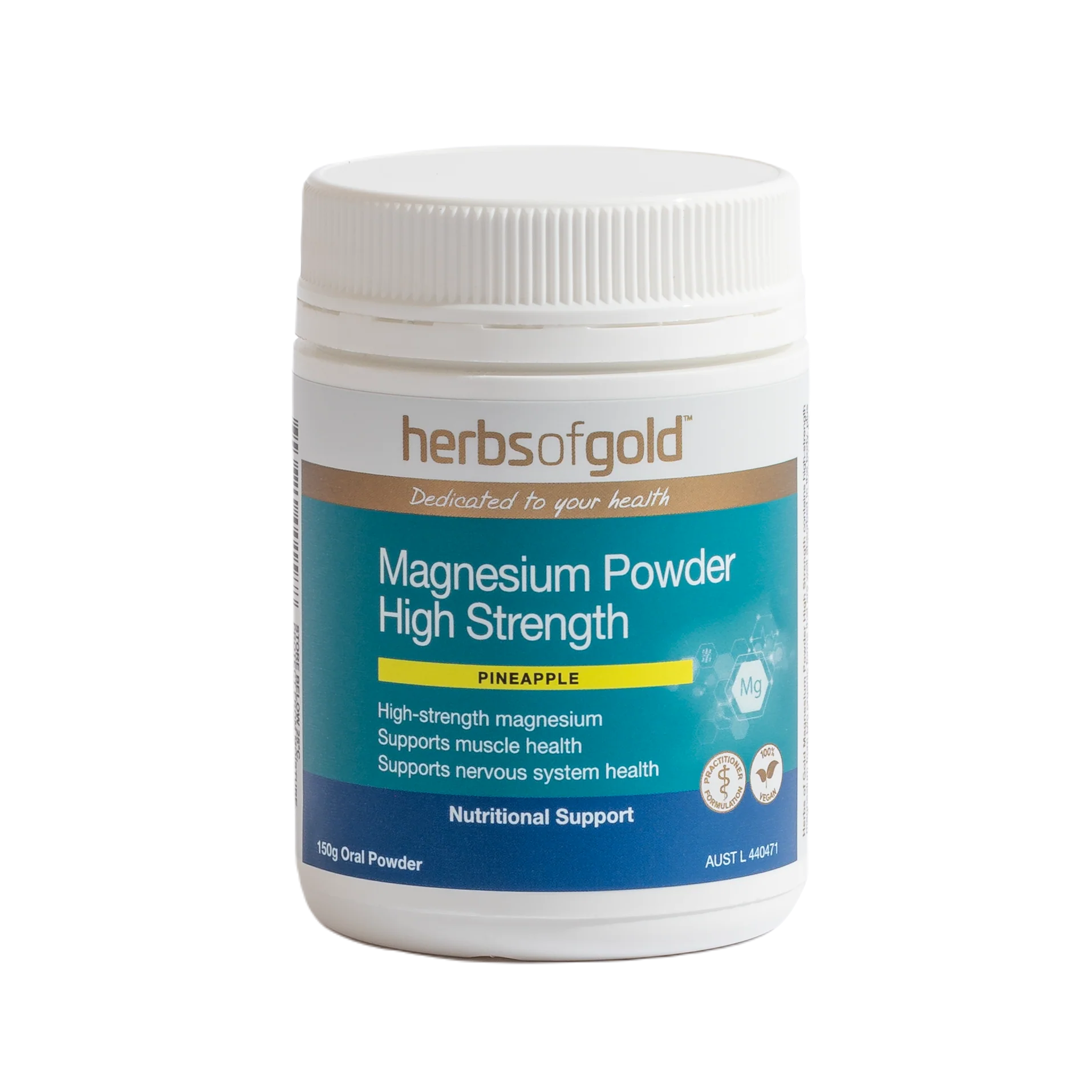 Magnesium Powder High Strength by Herbs of Gold – Supplement Mart