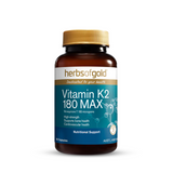 Vitamin K2 180 Max by Herbs of Gold
