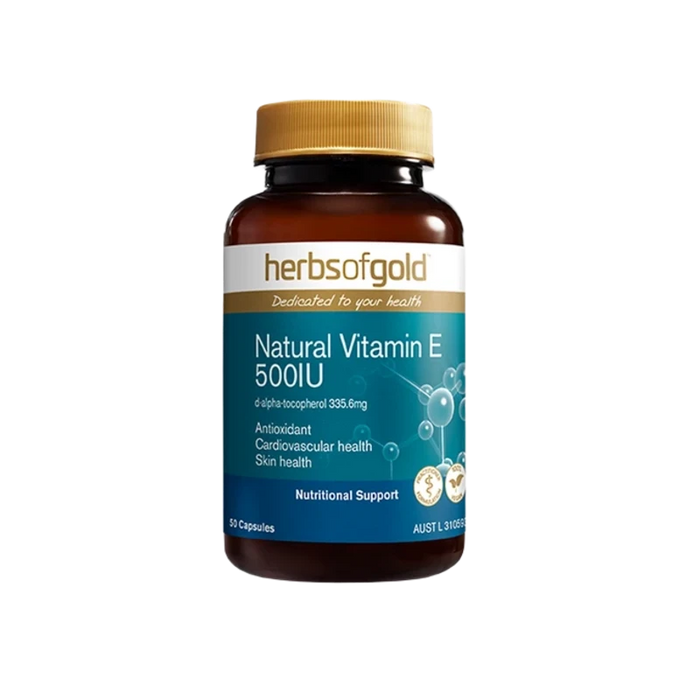 Natural Vitamin E 500IU by Herbs of Gold