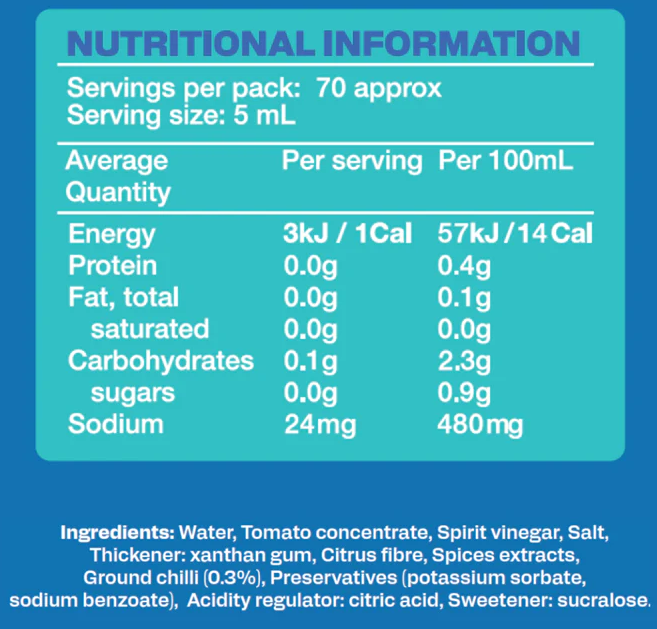 No Added Sugar Sweet Chilli Sauce by Low Carb Emporium