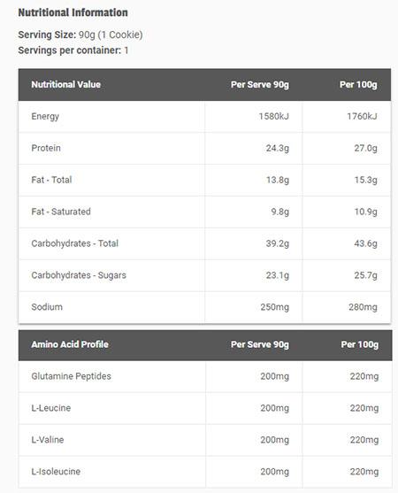 Muscle Meal Protein Cookies by Maxs