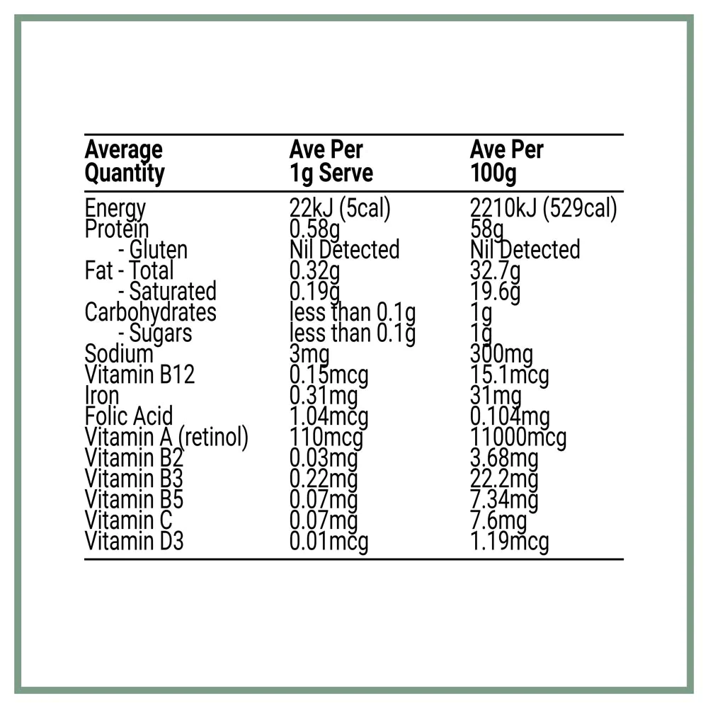 Nose-To-Tail Multi (Grass Fed Organs Liver Heart Kidney Brain) by Melrose