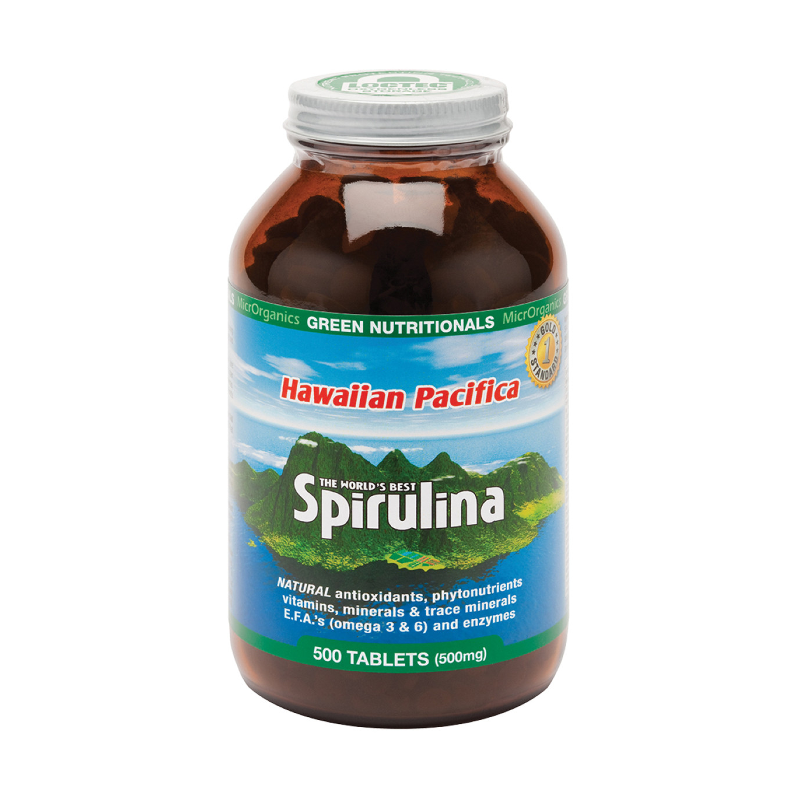 Hawaiian Pacifica Spirulina Tablets by MicrOrganics Green Nutritionals