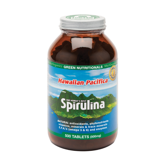 Hawaiian Pacifica Spirulina Tablets by MicrOrganics Green Nutritionals