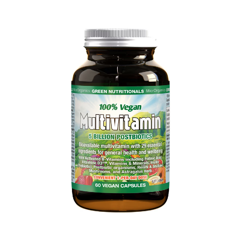 100% Vegan Multivitamin Capsules by MicrOrganics Green Nutritionals Australia