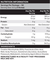 Flavoured Creatine Monohydrate by Muscle Nation