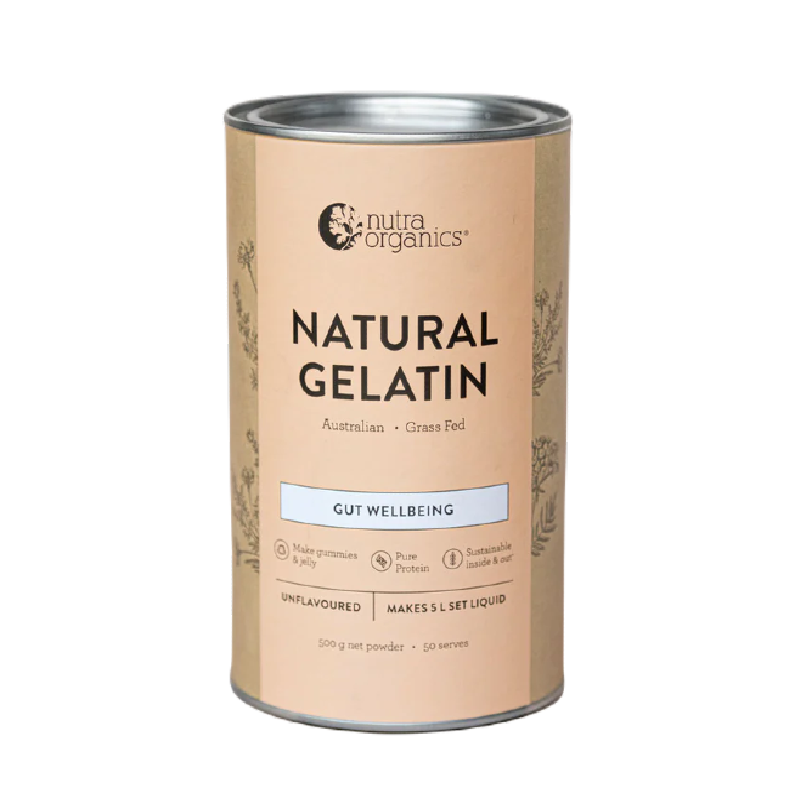 Natural Gelatin Gut Digestive Health Powder by Nutra Organics