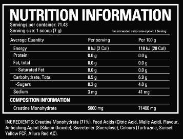 Flavoured Creatine Monohydrate by Pharmageddon