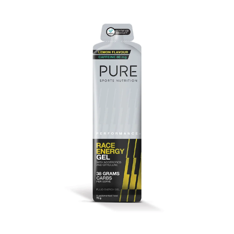 Performance+ Race Energy Gel + Caffeine by Pure Sports Nutrition