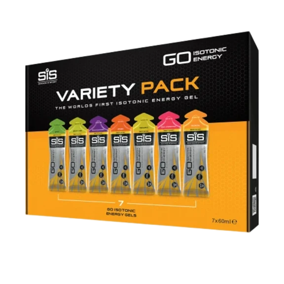 GO Plus Isotonic Energy Gel Variety Box by Science in Sport (SiS)