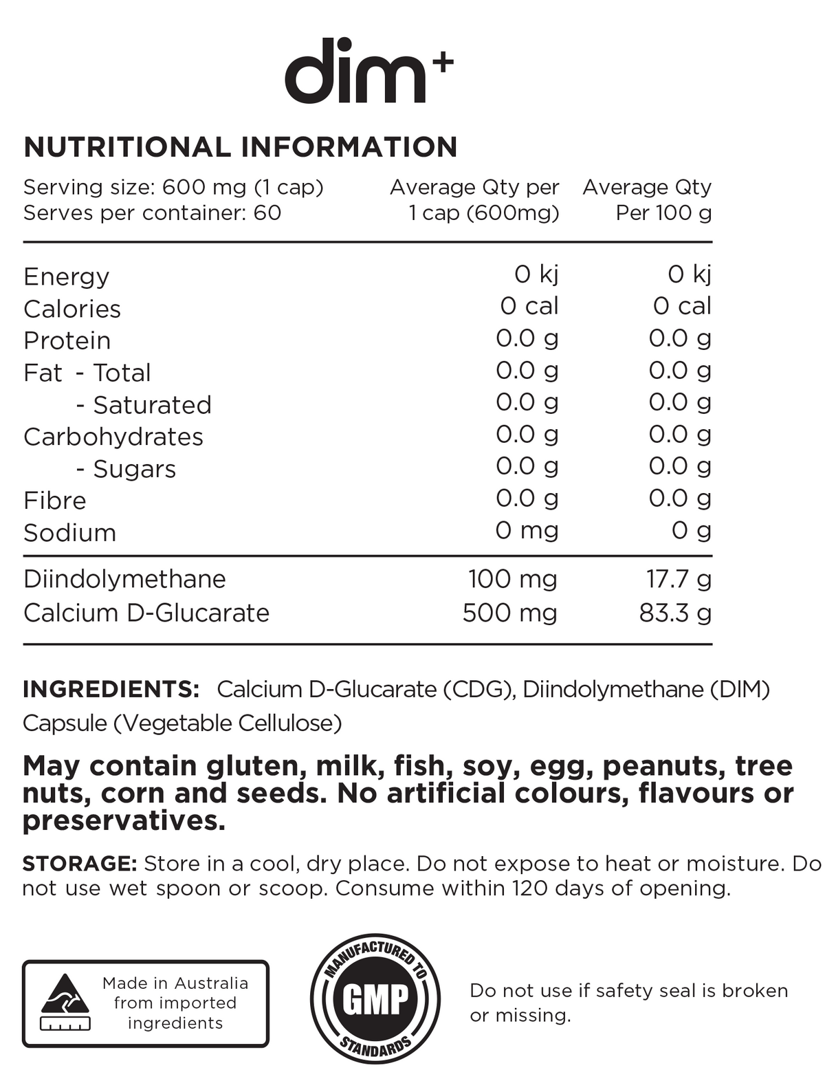 DIM+ by Switch Nutrition – Supplement Mart