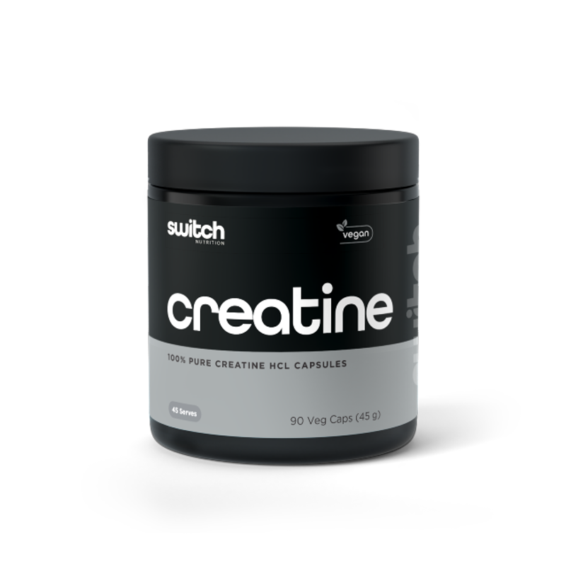 Creatine HCL Capsules by Switch Nutrition Australia