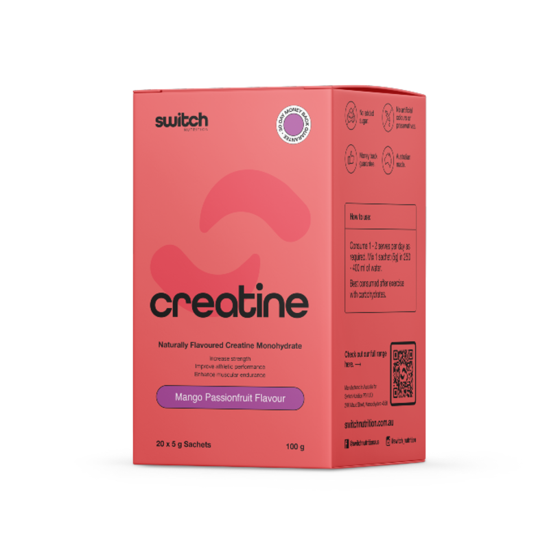 Flavoured Creatine Monohydrate Sachets by Switch Nutrition