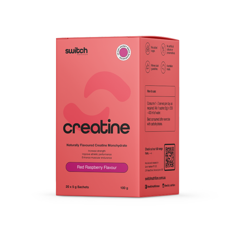 Flavoured Creatine Monohydrate Sachets by Switch Nutrition