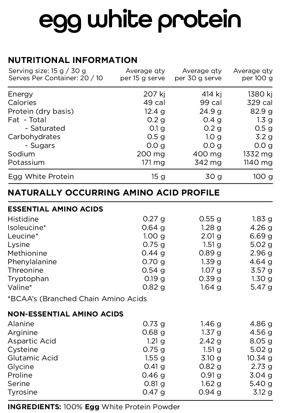 Egg White Protein by Switch Nutrition