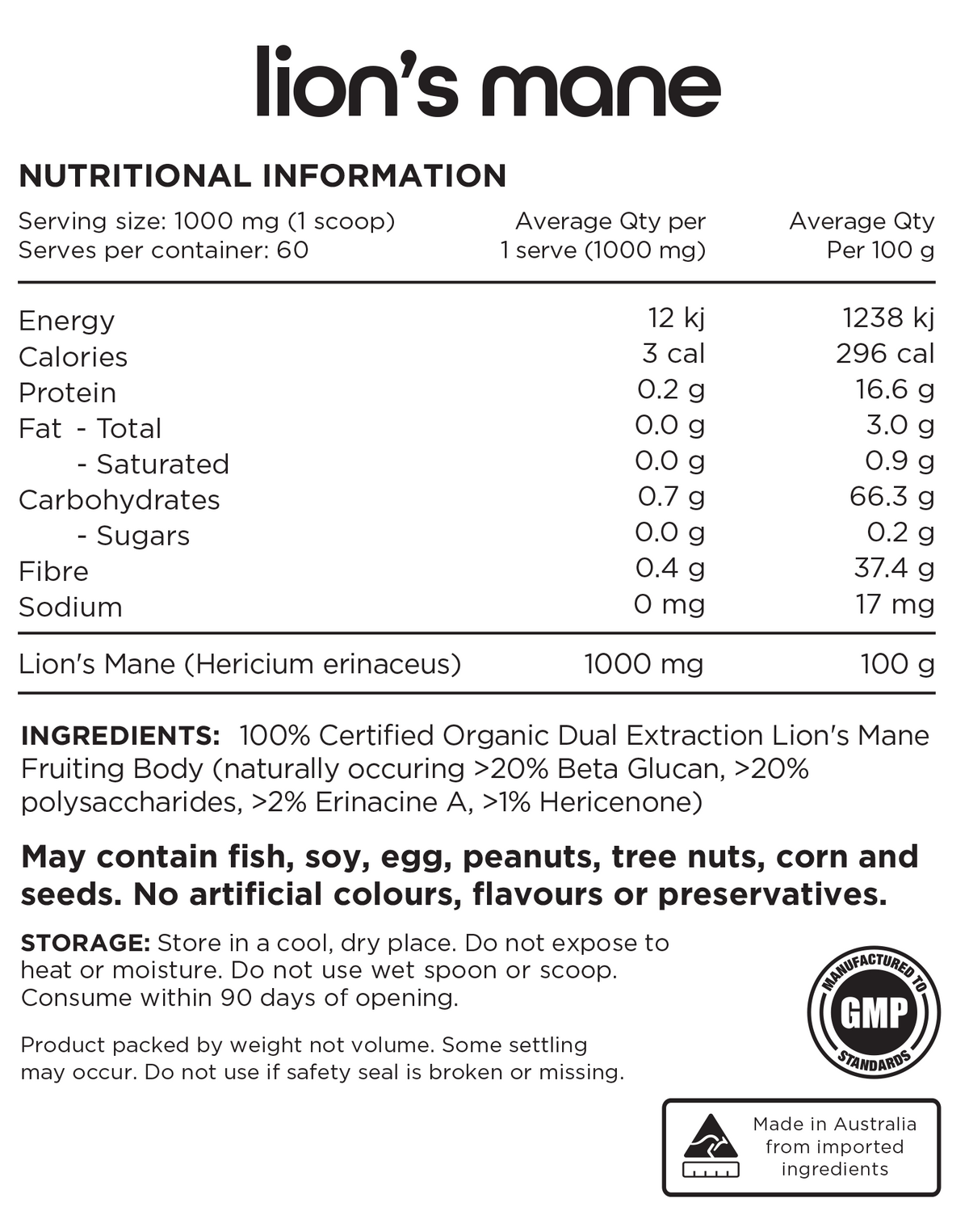 Lions Mane by Switch Nutrition