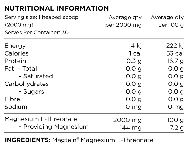 Mag3 Magnesium L-Threonate Powder by Switch Nutrition – Supplement Mart