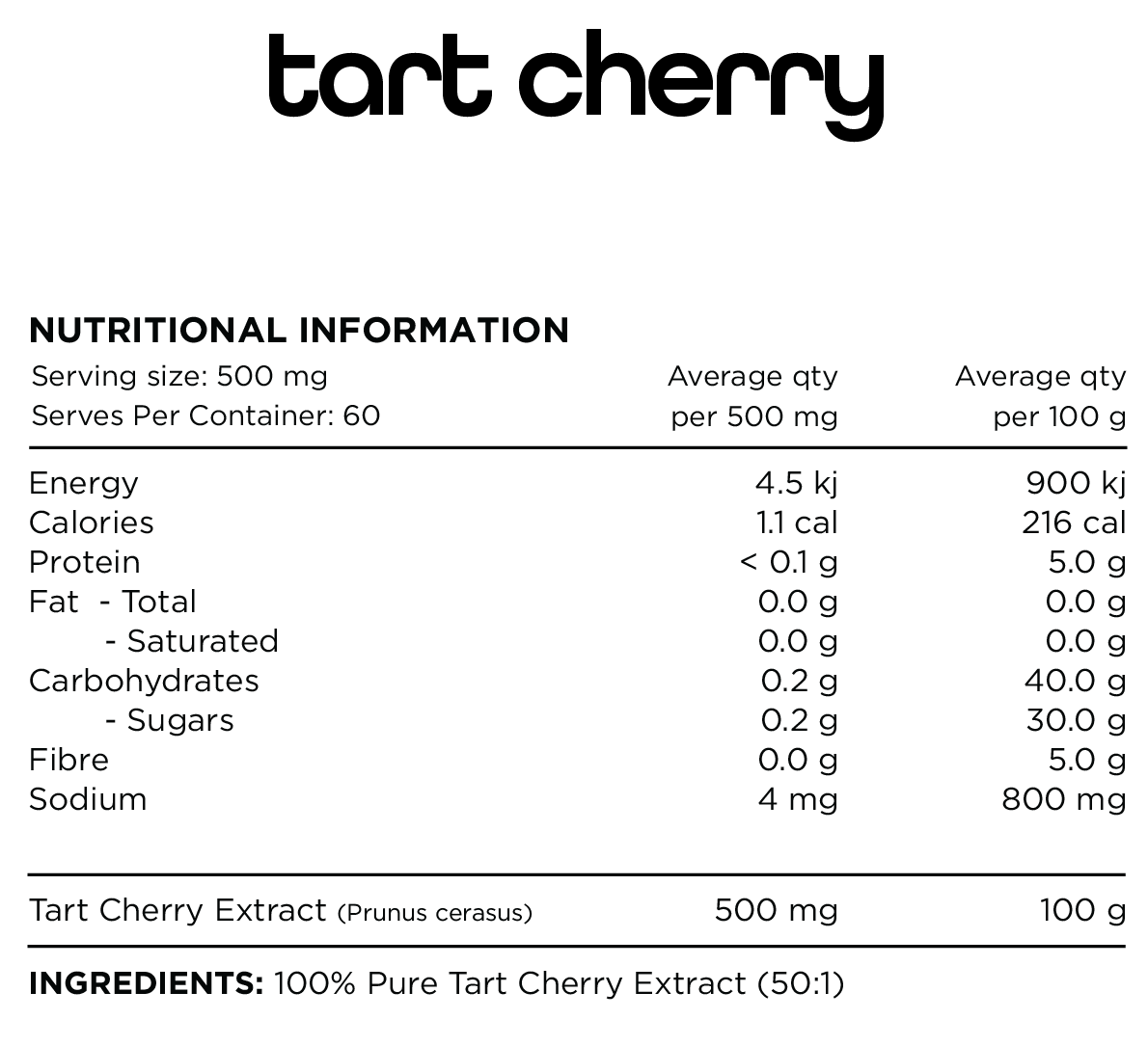 Tart Cherry by Switch Nutrition