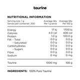 Taurine by Switch Nutrition