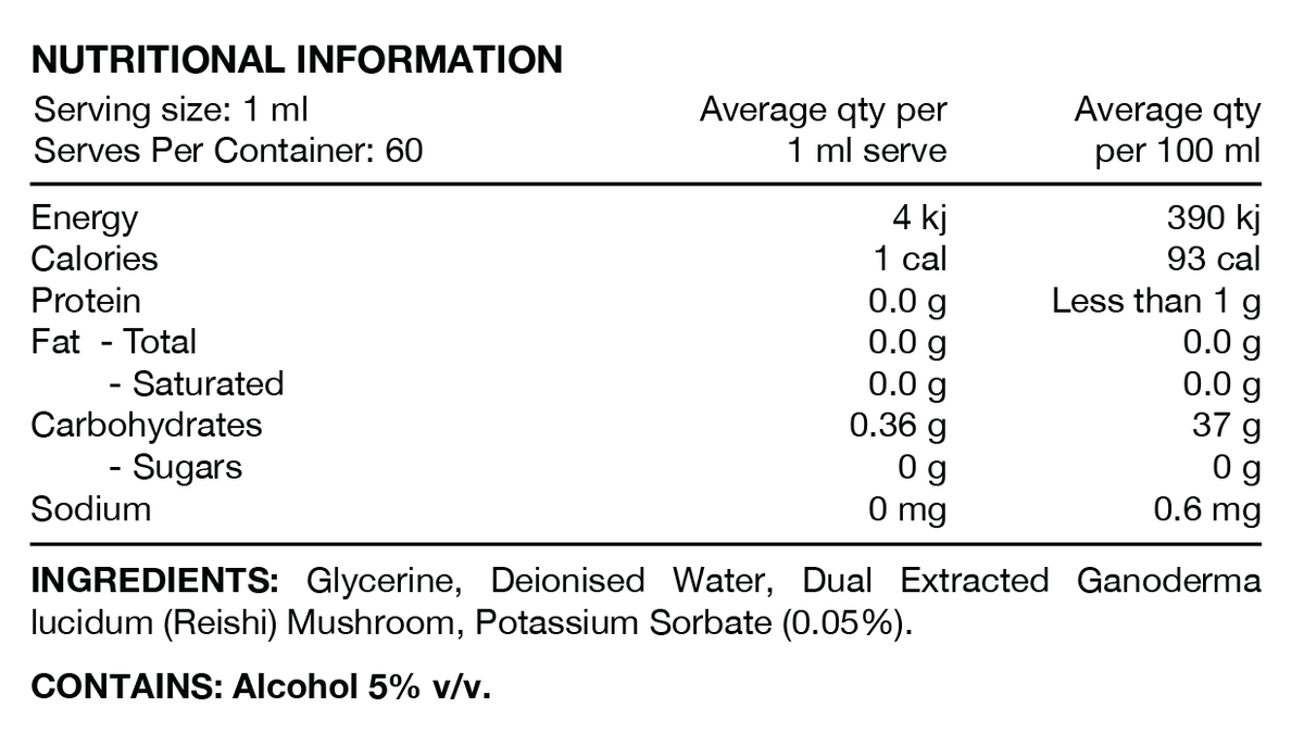 Reishi Double Strength Liquid by Switch Nutrition