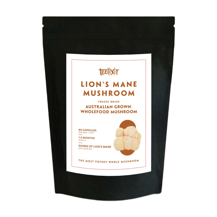 Lions Mane Mushroom Capsules by Teelixir