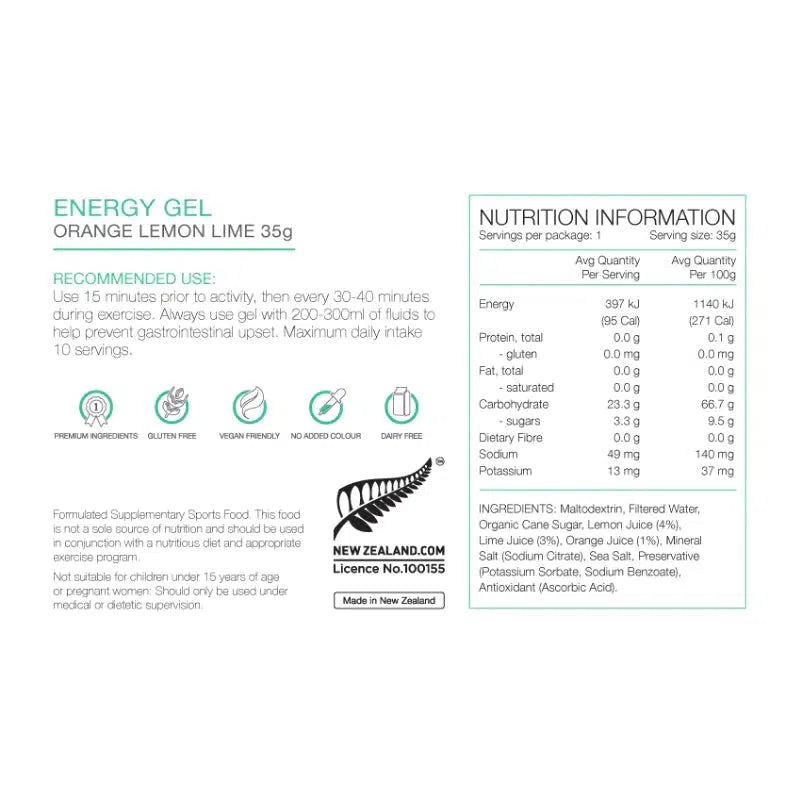 Energy Gel by Pure Sports Nutrition