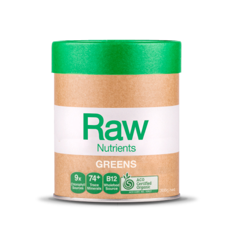 Raw Prebiotic Greens By Amazonia 300G Hv/greens & Reds