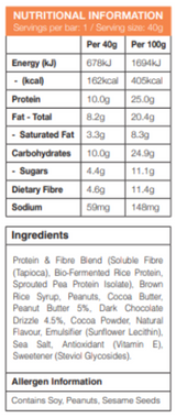 Raw Plant Protein Bar By Amazonia Protein/bars & Consumables