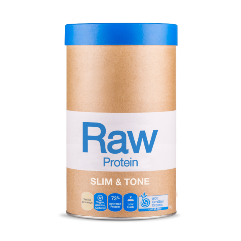 Raw Slim & Tone Protein By Amazonia 1Kg / Vanilla Cinnamon Protein/vegan Plant