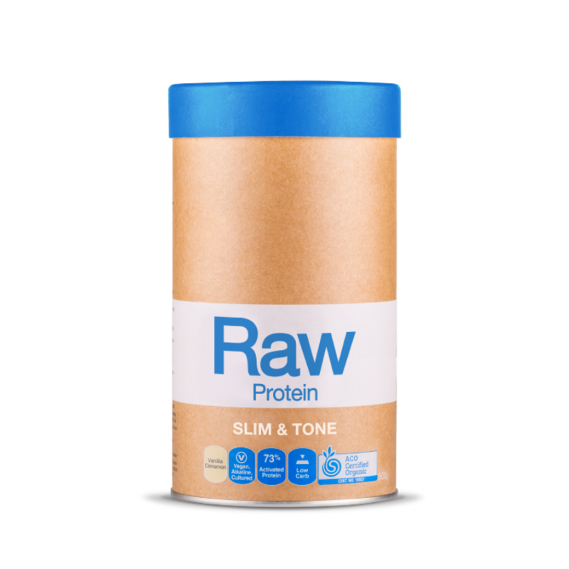 Raw Slim & Tone Protein By Amazonia 500G / Vanilla Cinnamon Protein/vegan Plant