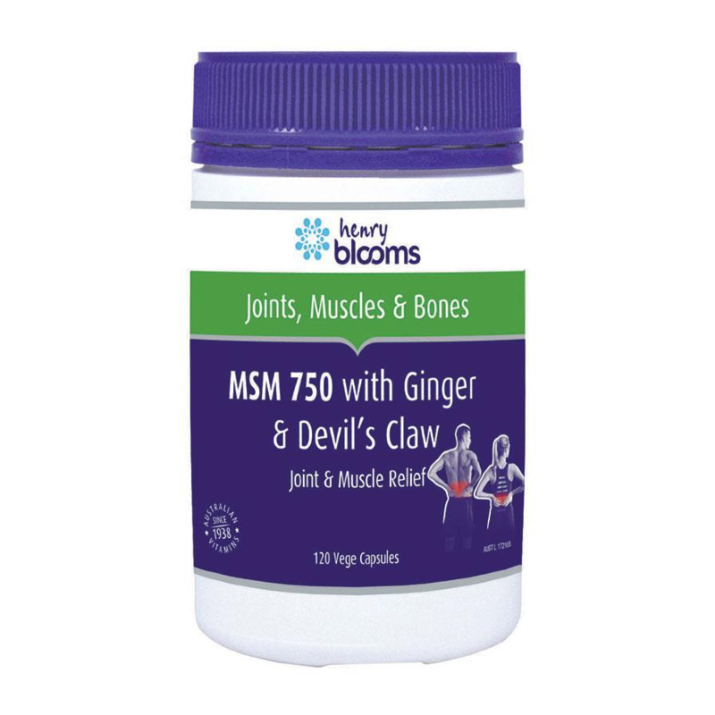 Msm 750 (With Ginger & Devil Claw) By Henry Blooms Hv/vitamins