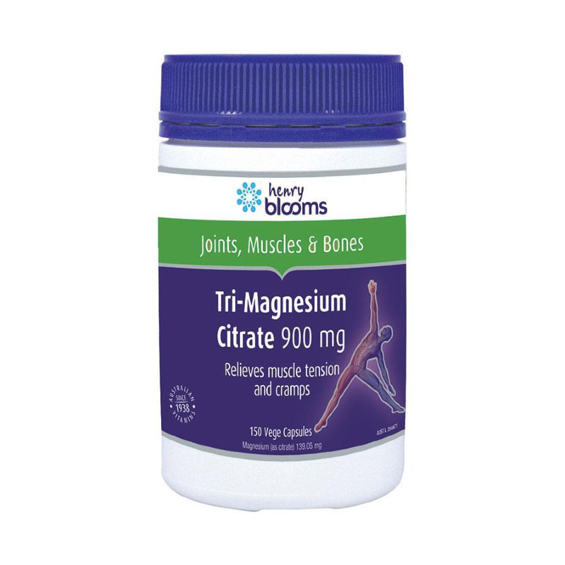 Tri-Magnesium Citrate 900Mg By Henry Blooms 150 Capsules Hv/vitamins