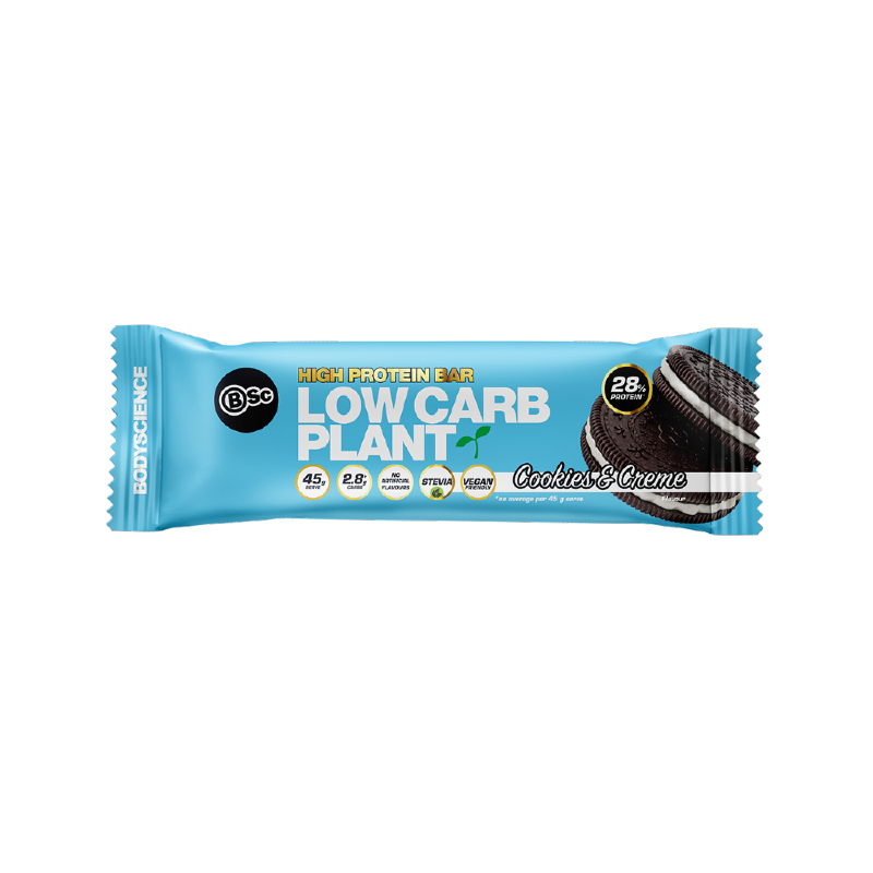 High Protein Low Carb Plant Bar By Body Science (Bsc) 45G / Cookies And Creme Protein/bars &