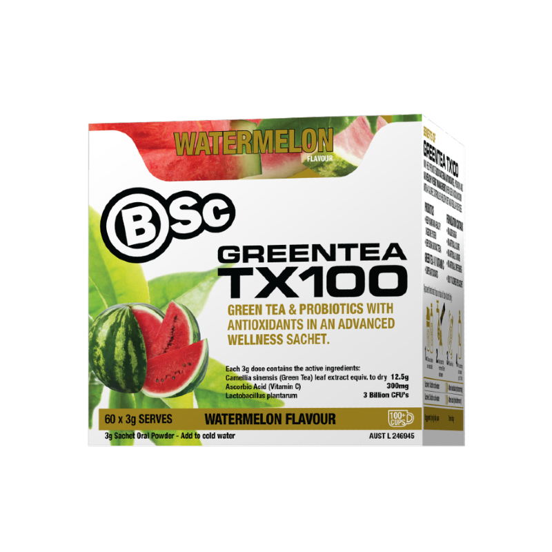 Green Tea Tx100 By Body Science (Bsc) 60 Serves / Watermelon Sn/tea & Coffee