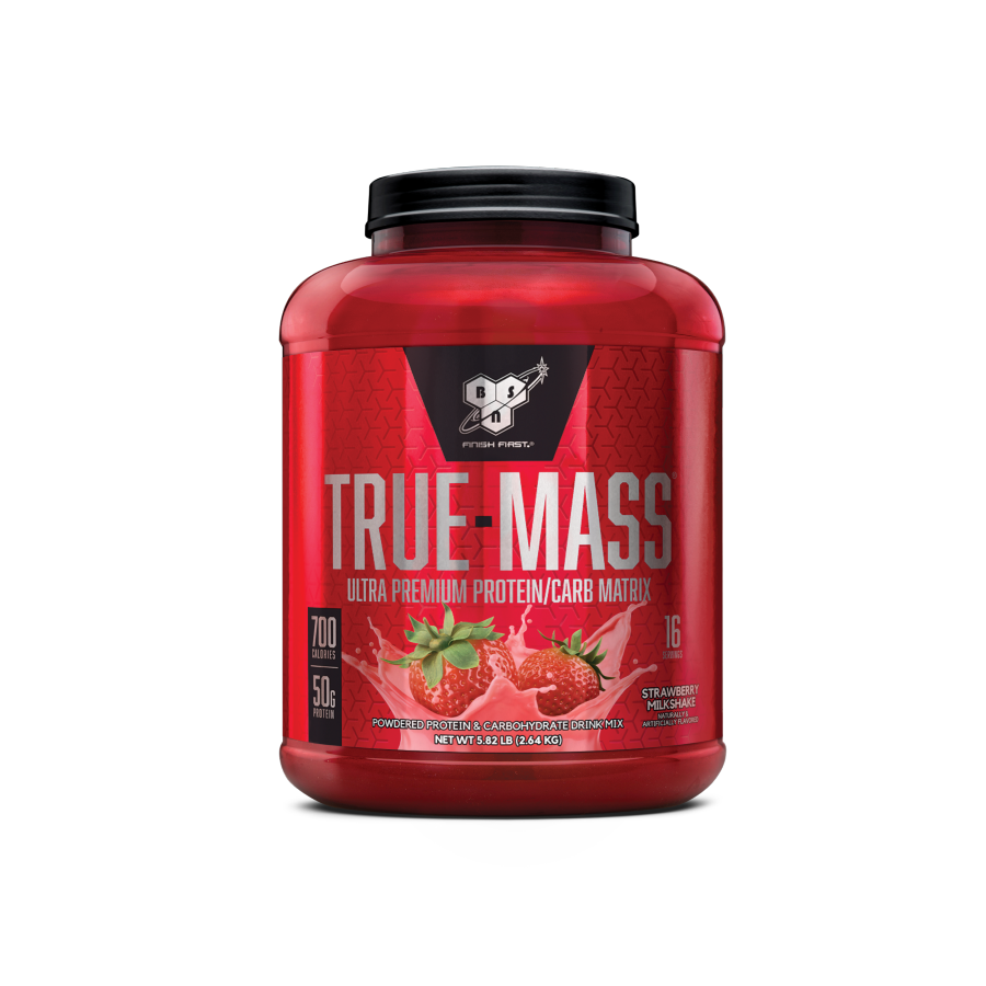 True Mass By Bsn 16 Serves / Strawberry Milkshake Protein/mass Gainers