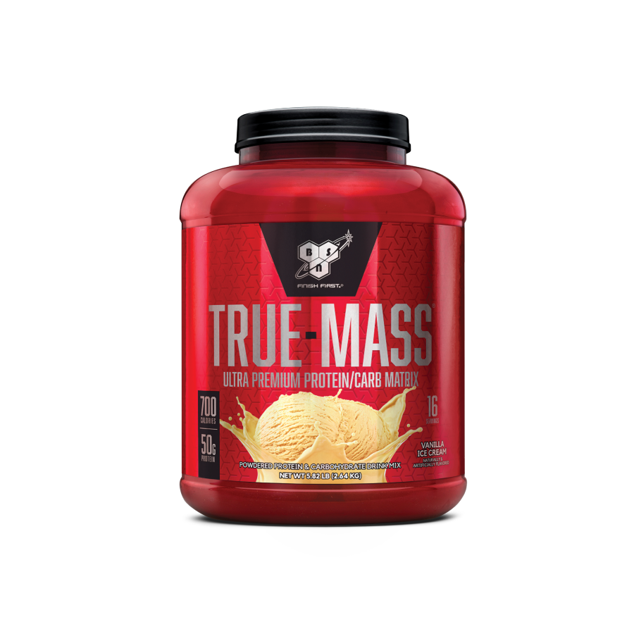 True Mass By Bsn 16 Serves / Vanilla Ice Cream Protein/mass Gainers