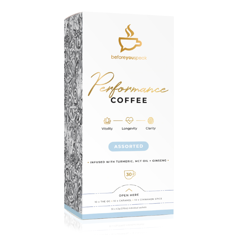 High Performance Coffee By Before You Speak 30 Serves / Assorted Sn/tea &