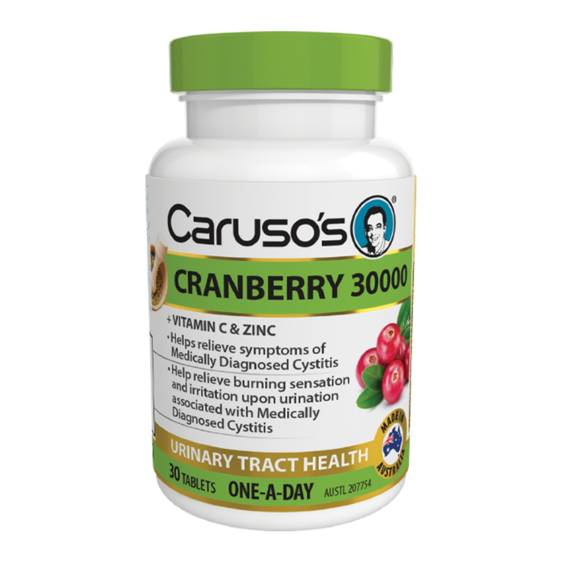 Cranberry 30000 By Carusos Natural Health 30 Tablets Hv/vitamins