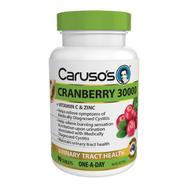 Cranberry 30000 By Carusos Natural Health 90 Tablets Hv/vitamins