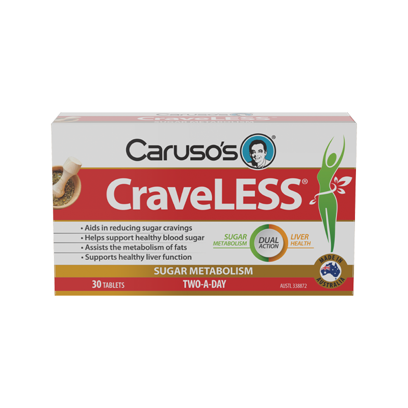 Craveless By Carusos Natural Health 30 Tablets Hv/vitamins